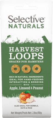 SUPREME Selective Naturals Harvest Loops for Hamsters - 2.8 oz  - Award Winning