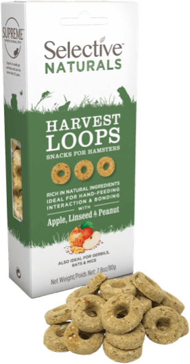 SUPREME Selective Naturals Harvest Loops for Hamsters - 2.8 oz  - Award Winning