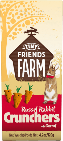 SUPREME Tiny Friends Farm Russel Rabbit Carrot Crunchers - 4.2 oz