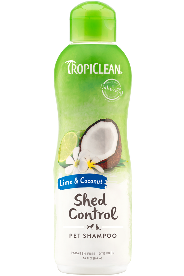 TROPICLEAN LIME & COCONUT SHED CONTROL PET SHAMPOO