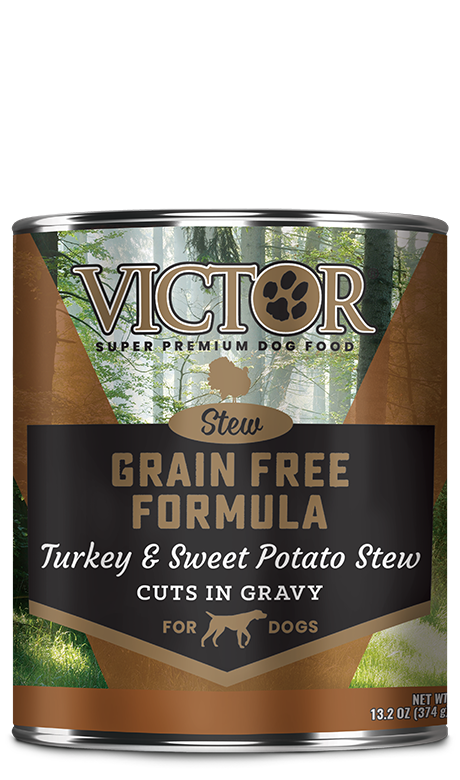 VICTOR Grain Free Turkey and Sweet Potato Stew Cuts in Gravy Canned Dog Food