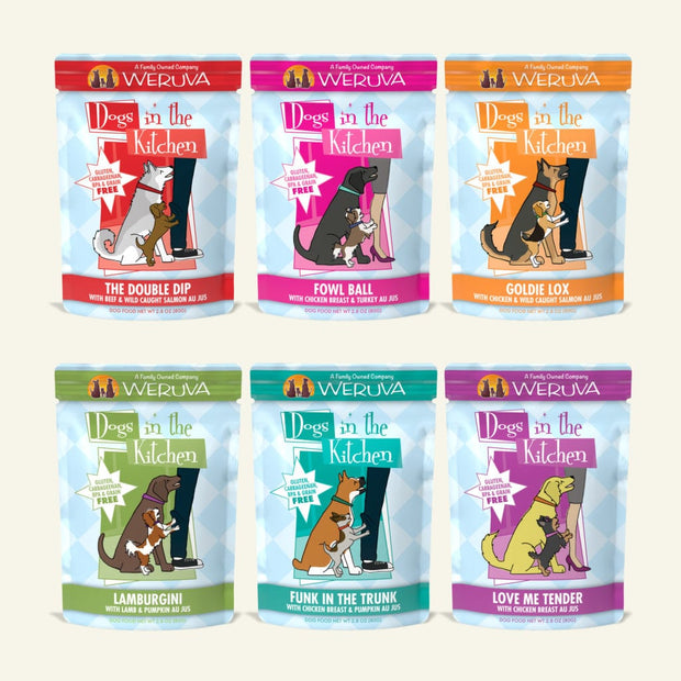 Weruva Dogs in the Kitchen Pooch Pouch Party! Dog Variety Pack