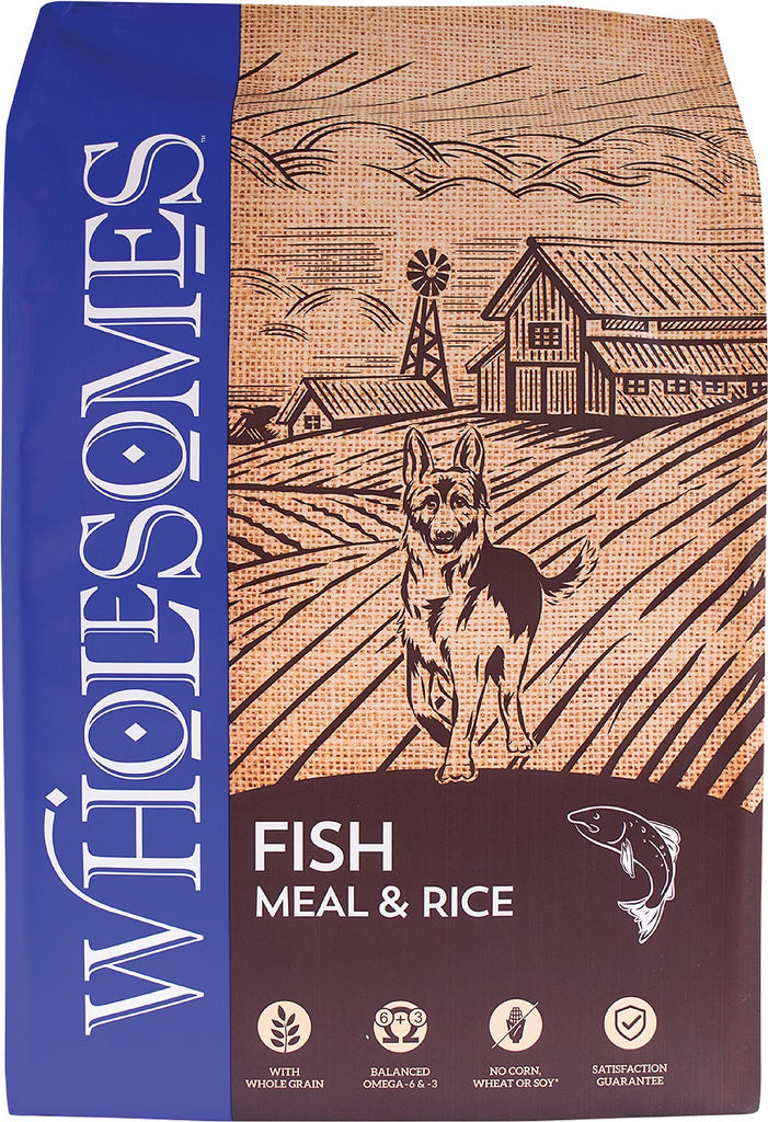 WHOLESOMES Whitefish and Rice Dog Food Mission Pet Supplies