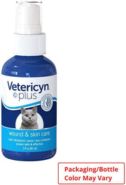 VETERICYN Plus Feline Wound & Skin Care - 3 oz- For Cats