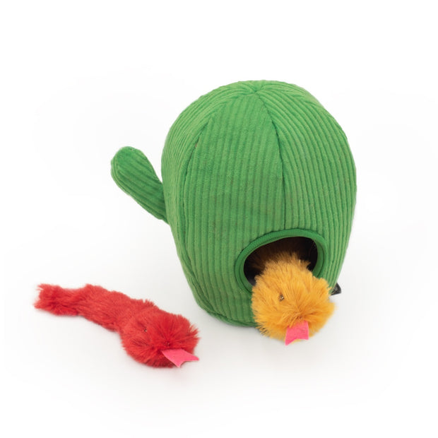 ZIPPY CLAWS Burrow™ -Snakes in Cactus Cat Toy